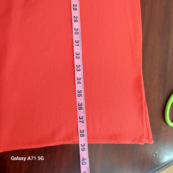Bobeau Orange Crepe Tank  Shift Dress High Side Slits Sz M - Picture 14 of 15